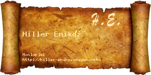 Hiller Enikő névjegykártya