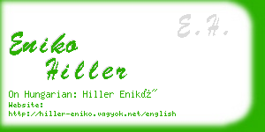 eniko hiller business card